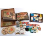 A quantity of matchboxes and covers, some with contents, to include Brooke Bond, Swan Vestas,