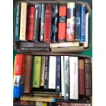 Two mixed boxes of books, some travel, to include New Orleans, Herman Melville, Gustave Flaubert,