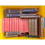 A mixed box of books to include Dickens (4), H.G. Wells (12), Shakespeare etc
