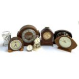 A mixed lot of clocks to include Smiths, mantel clocks etc