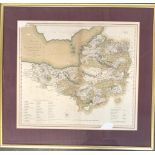 Reproduction map of the county of Somerset, the original circa 1804, 46x52cm
