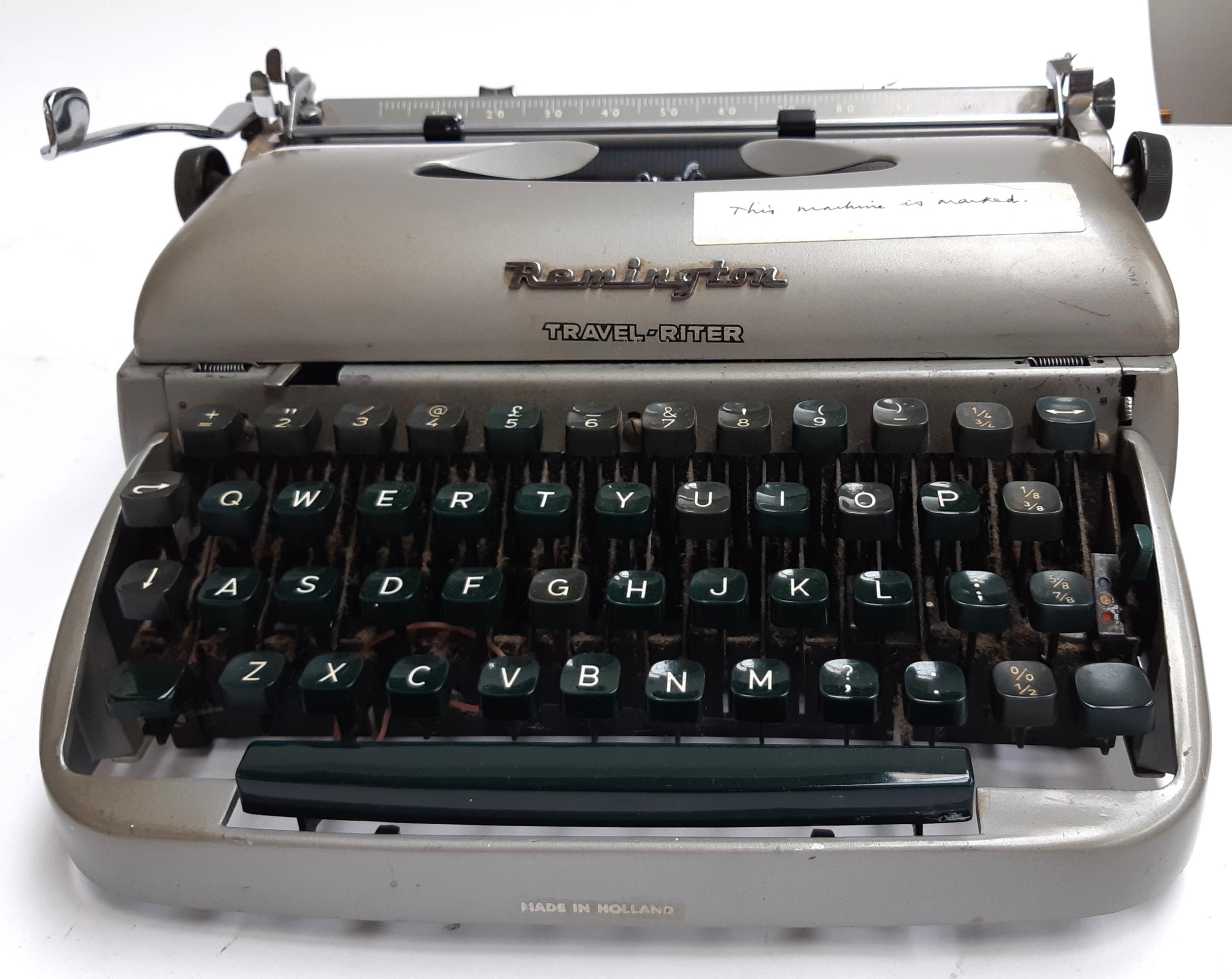 A Remington travel-riter typewriter