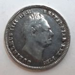 A King William IV three pence piece dated 1834