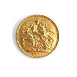 A 1908 gold sovereign