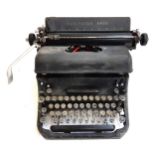 A Remington Rand typewriter