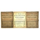 'The Burlington Magazine,' no .1 vol 1, no. 2 vol 1, and no. 14 vol 5