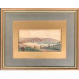 Local interest: A Thirl, 19th century watercolour of the coast as seen from Charmouth, looking east,