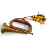 A copper horn, 27cmL
