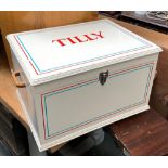 A painted storage box named 'Tilly', 53x40x31cm