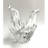 A Baccarat art glass sculpture in the form of a splash, 18.5cmH