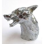 A fox car mascot from the collection of Lord Pug Ismay, approx. 7.5cmH