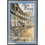 Plaza de Toros de Ronda bicentenary poster, 61x38cm