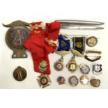 A mixed lot to include Order of Buffaloes medals, Parker pen, Great War for civilisation medal, Star