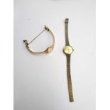 A ladies Seiko quartz wristwatch; together with a Montine of Switzerland Quartz watch