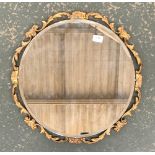 An Atsonea circular wall mirror in gilt foliate frame, the bevelled plate 45.5cmD