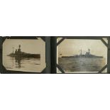 Local interest: A quantity of postcards in an album to include ships, Blandford, Poole, Weymouth etc