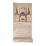 A Shia genealogical scroll, Damascus, Syria, dated Rabi' I 961 AH/ February 1554 AD, the Arabic