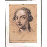 Pastel, portrait of a young 18th century gentleman, 42x30cm