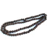 A strand of mula beads, 87cmL