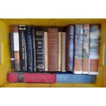 A mixed box of books to include Folio Society 'Catherine The Great'; Diary of a Cotswold Parson; Ian