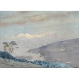 RHS. Mountain landscape, Watercolour, signed and dated 'RHS' 1943, 26x36cm