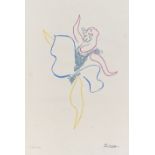 Picasso, 'La Bailarina', 1954, lithograph of a ballet dancer, 437/1500, on laid paper, published