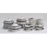 A Wedgwood Florentine W1956 dinner service, comprising dinner plates (14), side plates (12), cake