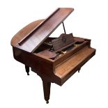 A Grotrian Steinweg Model 140 4'7" grand piano in mahogany case, on square tapered legs and large