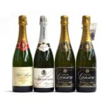 Champagne: Pol Aime Reserve (75cl); Vollereaux (75cl); Lanson Black Label (2x75cl) 4 bottles