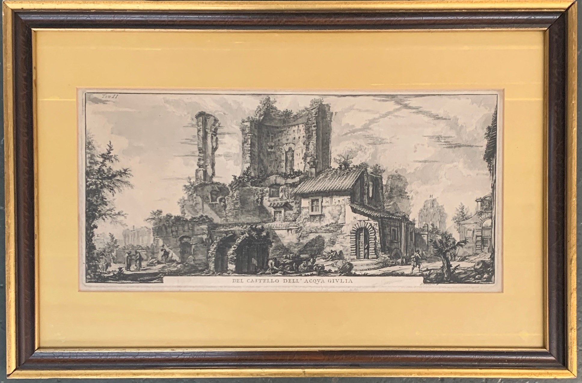 By and after Giovanni Battista Piranesi, 'Del Castello Dell' Acqua Giulia', 21.5x45cm - Image 2 of 2