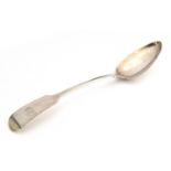 A William IV provincial silver Fiddle pattern serving spoon, George Turner, Exeter 1831, 30cm