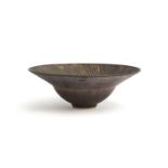 Colin Thorburn (20th century British- student of Lucie Rie), a studio pottery bowl, blue with a
