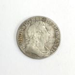 A George I silver shilling coin 1723