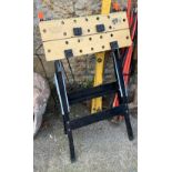 A workmate style portable work bench