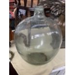 A very large glass demijohn/carboy, 53cmH