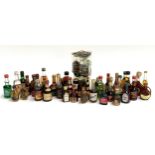 A collection of approx. 50 alcohol miniature bottles