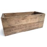 A vintage wooden pine box, 68x30x26cm