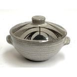 A David Leach (1911-2005) studio pottery lidded pot, marked to base, 12cmD