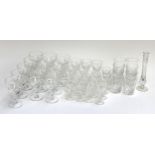 A lot of Royal Brierley cut glass to include sherry glasses (6), wine glasses (13), port glasses (