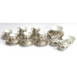 A Tuscan china part tea set