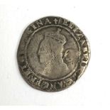 An Elizabeth I sixpence 1581, latin cross mint mark