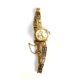 A 9ct gold ladies Avia 17 jewels incabloc watch, gross weight approx. 13.3g