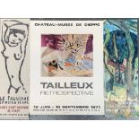 Tailleux Retrospective, Chateau-Musee de Dieppe, 12 Juin - 15 Septembre 1971, 58x45.5cm, together