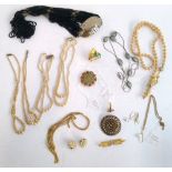 A mixed lot of costume jewellery to include Monet, Sarah Coventry, Kenneth Jay Lane etc