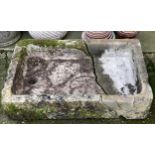 A large stone basin (AF), 99x56x20cm