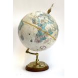 A vintage globe, 51cmH