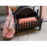 An electric fire grate, 55cmW; with bag of coal