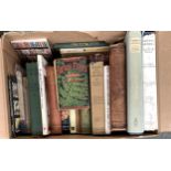 A mixed box of books on the subject of gardening and the countryside, together with various