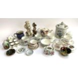A mixed lot of ceramics to include 2 Coalport 'June Time', teacups and saucers, Royal Worcester '