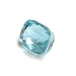 A loose cut aquamarine stone, approx. 1.9g and 18x9x10mm
